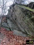 Steinbruch an der Lehnamühle bei Weida in Ostthüringen, (D) (10) 20. Februar 2012 (Berga-Formation - Ordovizium).JPG
